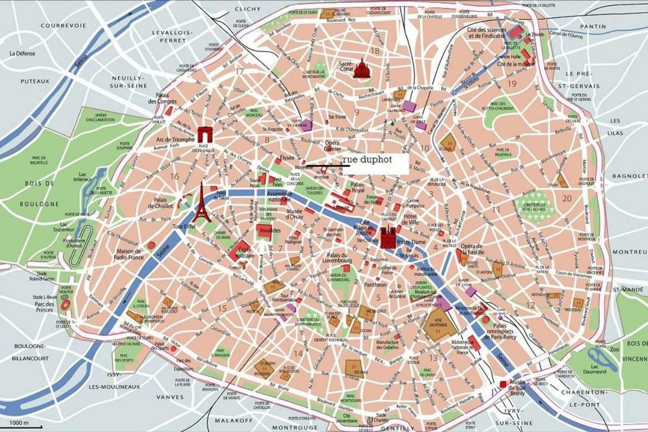 Appartamento Coeur De Avec Vue Sur Les Toits Parigi
